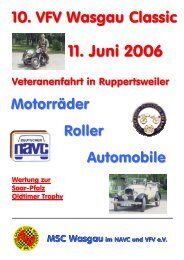 10. VFV Wasgau Classic vom 11. Juni 2006 in Ruppertsweiler