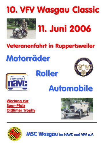 10. VFV Wasgau Classic vom 11. Juni 2006 in Ruppertsweiler