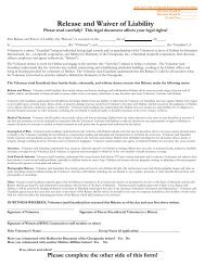 Release and Waiver of Liability - Habitat for Humanity of the ...