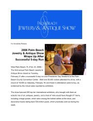 2006 Palm Beach Jewelry & Antique Show Wraps Up After ...