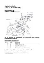 Gepäckbrücke für YAMAHA BT 1100 Bulldog Artikel ... - Polo Motorrad