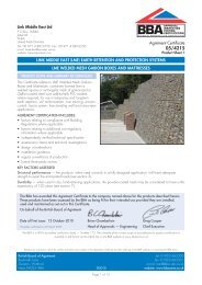 Welded Gabion BBA Certification - Global Synthetics