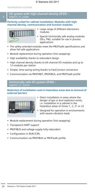 Totally Integrated Automation - Automation Technology - Siemens