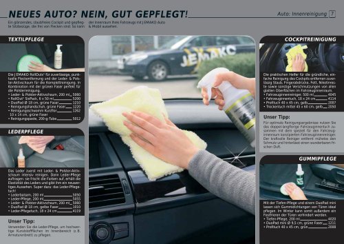 Auto & Mobil Prospekt - JEMAKO - how to clean?