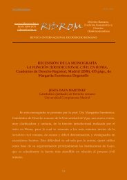 Fuenteseca, Margarita - revista internacional de derecho romano ...