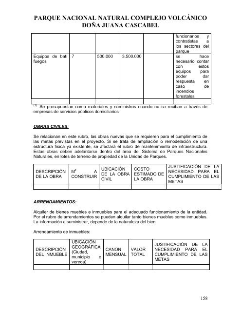 Plan de Manejo PNN Doña Juana - Parques Nacionales de Colombia