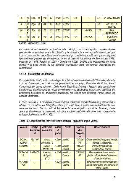 Plan de Manejo PNN Doña Juana - Parques Nacionales de Colombia