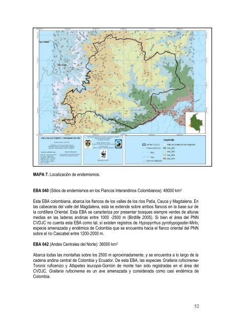 Plan de Manejo PNN Doña Juana - Parques Nacionales de Colombia