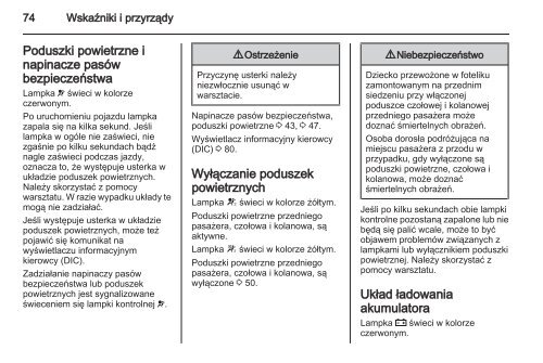 Opel Ampera 2013 â Instrukcja obsÅugi â Opel Polska