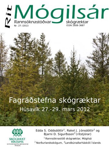 FagrÃ¡Ã°stefna skÃ³grÃ¦ktar, HÃºsavÃ­k 27.-29. mars ... - SkÃ³grÃ¦kt rÃ­kisins