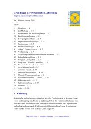 Grundlagen der systemischen Aufstellung - Wimmer-partner.at