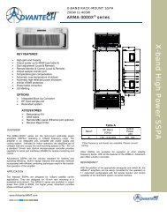 X -b a n d H ig h P o w e r S S P A - Advantech