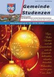 Gemeinde Nachrichten 04/2009_PDF - Gemeinde Studenzen