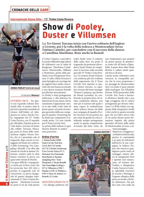 Calendario Trial 2009 - Federazione Ciclistica Italiana