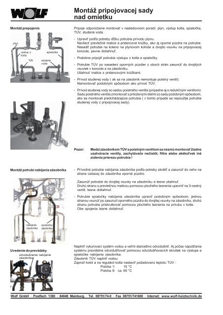 Montageanleitung DE Installation instructions GB ... - Wolf