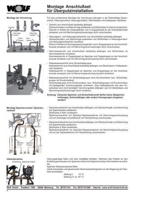 Montageanleitung DE Installation instructions GB ... - Wolf