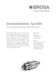 Druckaufnehmer, Typ 0301 - Brosa AG