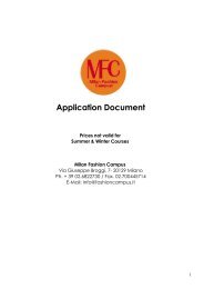 the Application Form - Fashion School