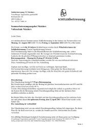 Sommerferienbetreuung VS NÃ¼ziders - Verein Tagesbetreuung