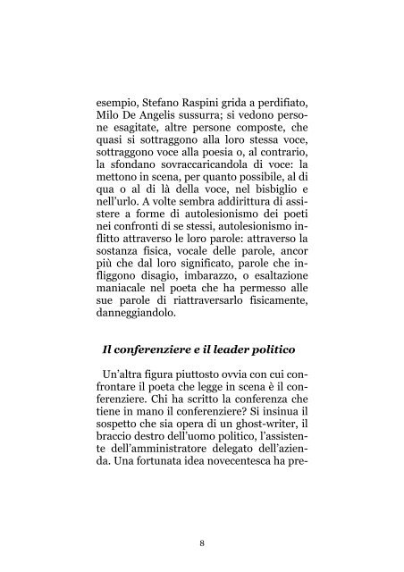 Il poeta e il coro del silenzio, un intervento di ... - Il primo amore