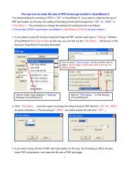 The way how to make file size of PDF format get smaller in ... - Microtek