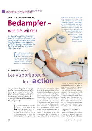 Bedampfer – leur action - Ionto-Comed GmbH
