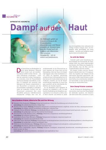 Dampfauf der Haut - Ionto-Comed GmbH