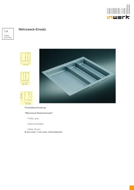 Bestellformular - Inwerk Kuechen, Martin Ritter