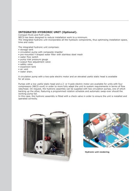 Air cooled liquid chillers and reverse cycle air/water heat pumps ...