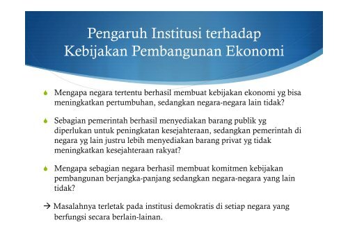 Faktor Institusi dalam Pembangunan Ekonomi - Kumoro.staff.ugm.ac ...