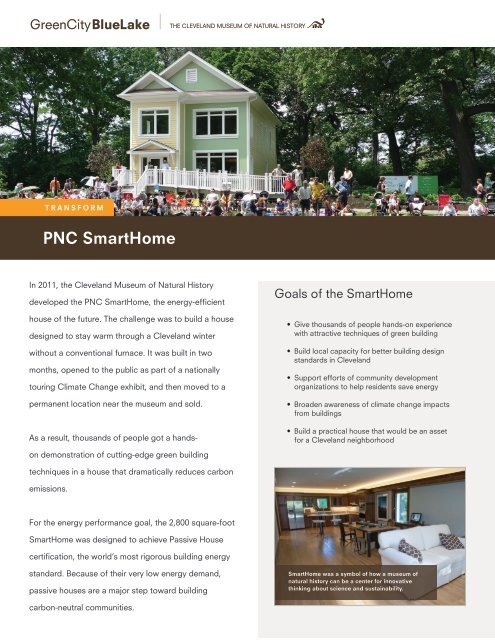 SmartHome summary handout - GreenCityBlueLake