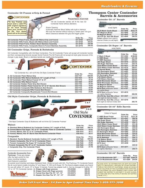 Thompson Center Contender Barrels &amp; Accessories - Amazon S3