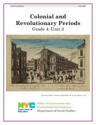 Colonial and Revolutionary Periods - School Search - New York City ...