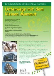 Unterwegs mit dem kleinen Mammut - Stadt Mettmann