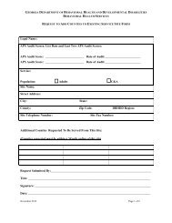 Request to Add Counties to Existing Service Site Form