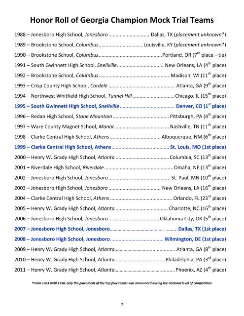 2012 Annual Report - State Bar of Georgia