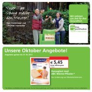 meine apotheke - Aktion gÃƒÂ¼ltig bis 31.10.2011