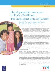 Developmental Concerns in Early Childhood: The Important Role of ...