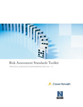 Risk Assessment Standards Toolkit - NACUBO