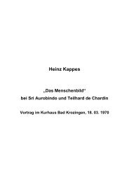 T-0059 - Das Menschenbild bei Sri Aurobindo und ... - Heinz Kappes