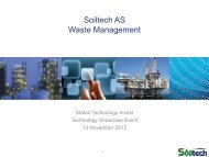 Investor presentation MGS Soiltech AS March 2012 - Statoil Innovate