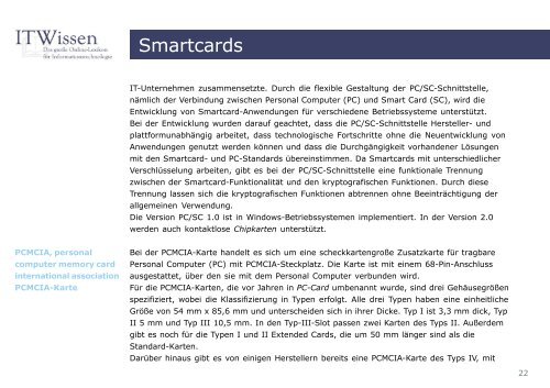 Smartcards E-Book Smartcards - ITWissen.info