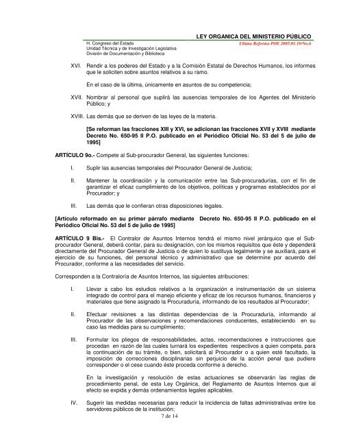 ley orgÃ¡nica del ministerio pÃºblico del estado de chihuahua ley ...