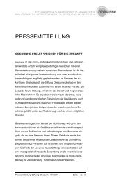 Pressemitteilung Obesunne 17.03.10 - Alters- und Pflegeheim ...
