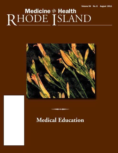 Medical Education - Rhode Island Medical Society