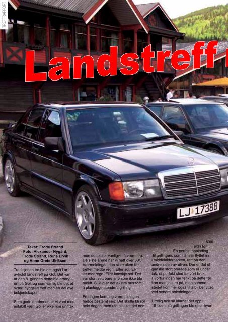 En annerledes Mercedes-tur i 2008 - MB Entusiastklubb