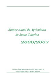 SÃ­ntese Anual da Agricultura de Santa Catarina - 2006-2007 - Cepa