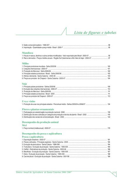 SÃ­ntese Anual da Agricultura de Santa Catarina - 2006-2007 - Cepa