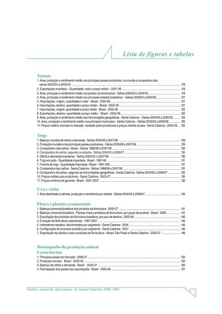 SÃ­ntese Anual da Agricultura de Santa Catarina - 2006-2007 - Cepa