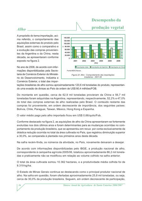 SÃ­ntese Anual da Agricultura de Santa Catarina - 2006-2007 - Cepa